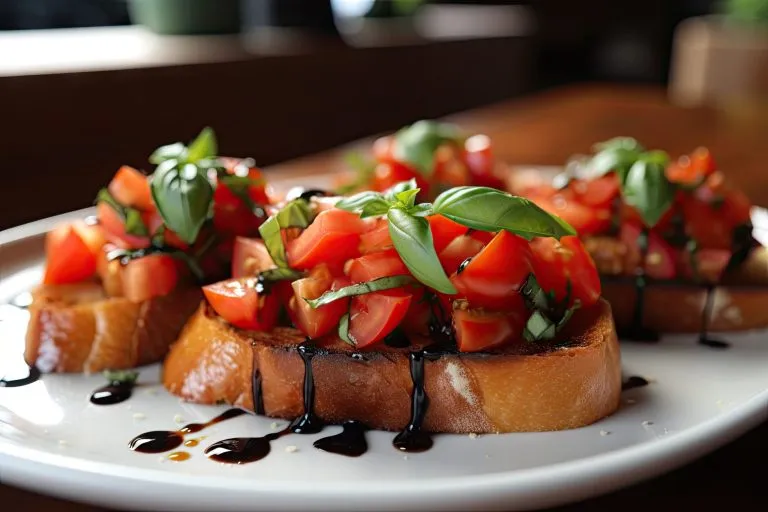Bruschette con pomodorini e aceto balsamico