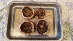 Preparazione Funghi al forno con aceto balsamico