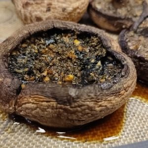 Funghi al forno con aceto balsamico