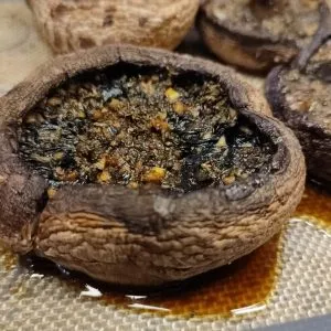 Funghi al forno con aceto balsamico